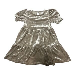 Like New- Worn Once Gap Kids Toddler Tiered Velvet Short Sleeve Dress Size 4T